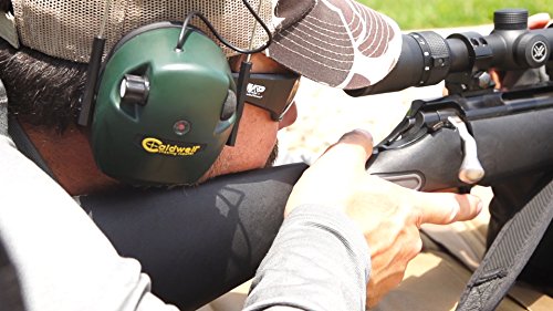 image for Caldwell E-MAX - ADULT Green - Electronic 21 NRR Hearing Protection wi