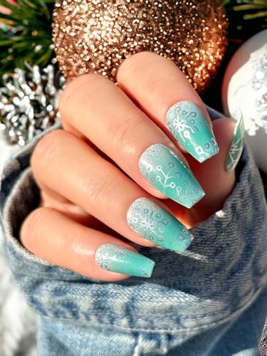 TOUGH GIRLS | 20 Exquisite Gel Nail Polish Strips w/Application Accessories - No UV/LED Lamp Required (Holiday | Season of Glimmer)