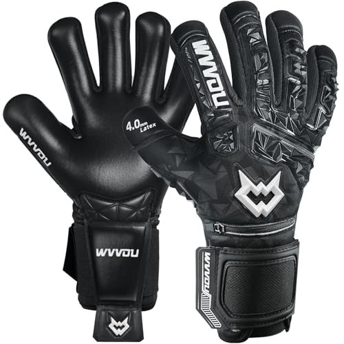 WVVOU Soccer Goalie Gloves for Adults and Youth, High Performance Goalkeeper Gloves with 5...