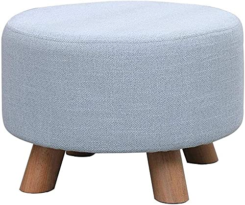 Repose-Pieds Tabouret Bas : Manque de Siège ? Solution Ronde Bleue avec Couvercle - 2