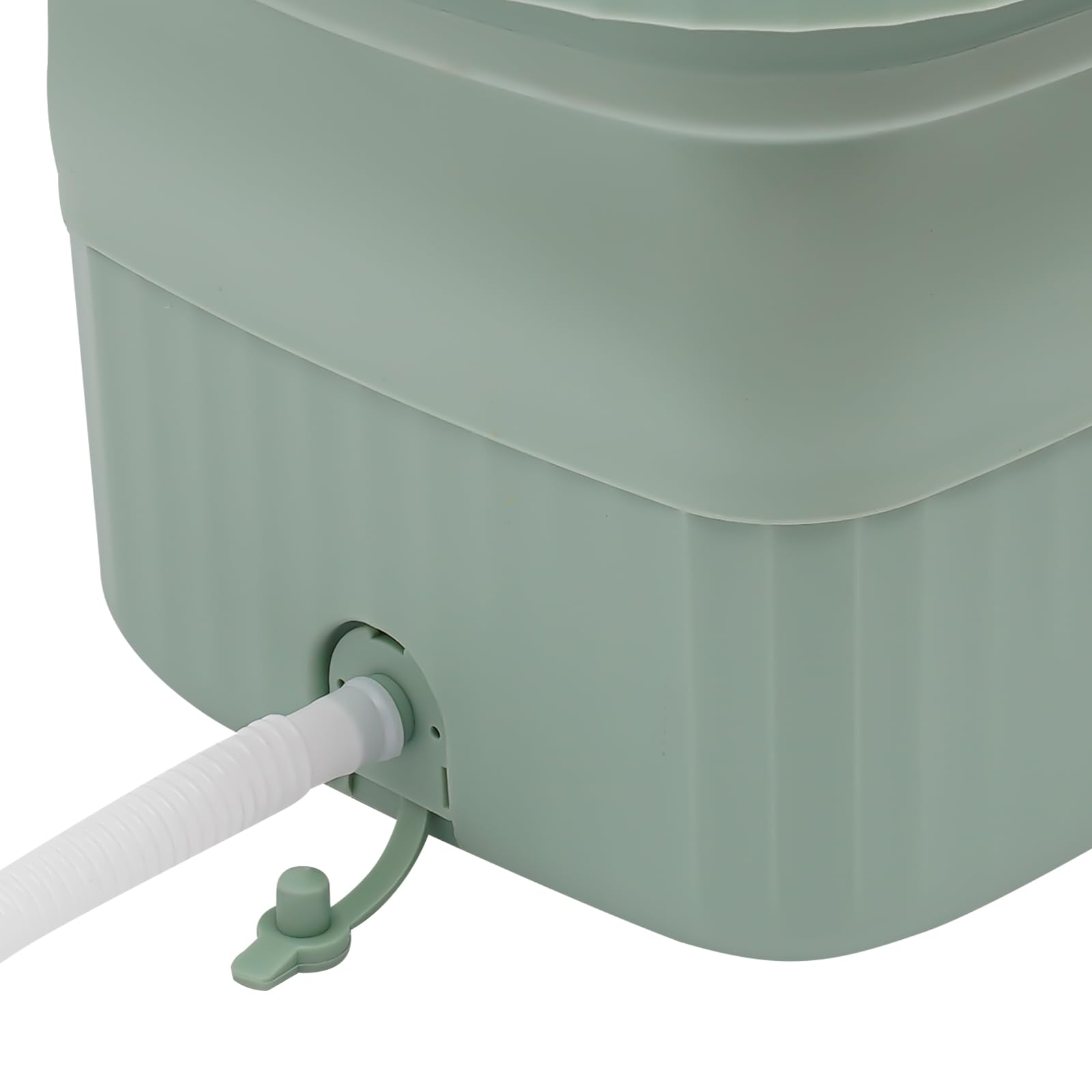 Lavadora portátil de 6 L plegable eléctrica, lavadora de viaje móvil con 3 programas de lavado y luz azul antibacteriana, para ropa interior, calcetines, ropa de bebé