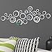 Shappy Removable Wall Sticker Decal Acrylic Mirror Setting for Home Living Room Bedroom Decor (2.5-13.5 cm, 48 Pieces)