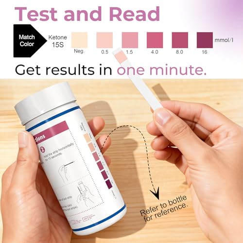 Image of DIP&GO Ketone Test Strips, 200 Keto Strips Urine Test, Fast & Accurate Keto Test for Ketosis, Low-Carb Diet Support & Weight Management