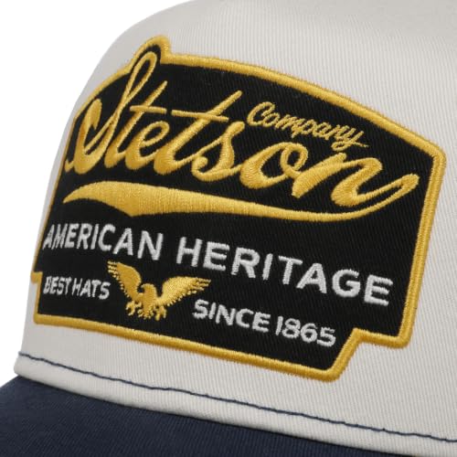 Image of Stetson American Heritage Trucker Cap Men Breathable Mesh Snapback Summer Winter