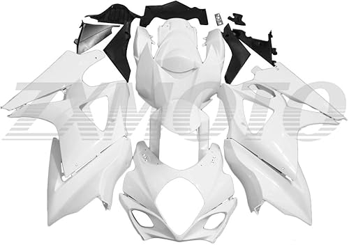 ZXMOTO Kit de carenados de motocicleta sin pintar, apto para SUZUKI GSXR 1000 K7 2007 2008 ABS carenados de carrocería de plástico