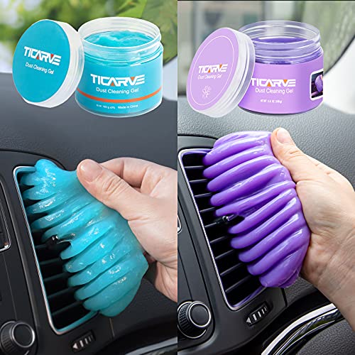 TICARVE Cleaning Gel for Car Detailing Putty Car Vent Cleaner Cleaning Putty Gel Auto Detailing Tools Car Interior Cleaner Dust Cleaning Mud for Cars Cleaning Slime