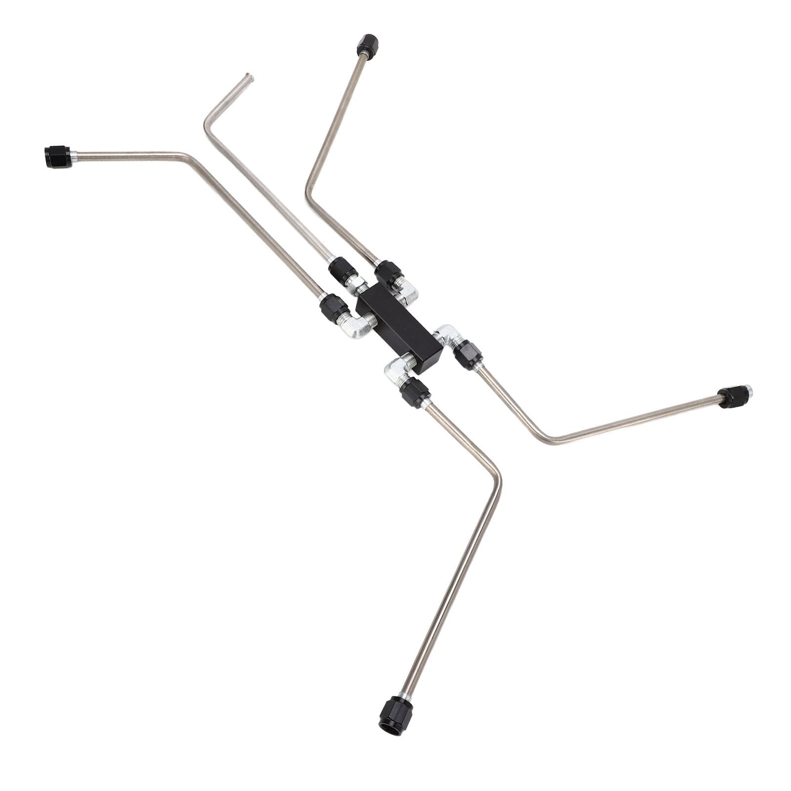 Kit di sfiato di vapore crossover per refrigerante, distributore in alluminio CNC in acciaio inossidabile 304 per motori LS1 LS2 LS3 LS6 LS7 LSX con blocco in alluminio anodizzato nero