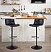 YOUNIKE 2X Taburetes de Bar Altura Ajustable y rotación de 360°, diseño Moderno y ergonómico para Bar, mostrador, Cocina y hogar Paquete de 2 Unidades,Negro