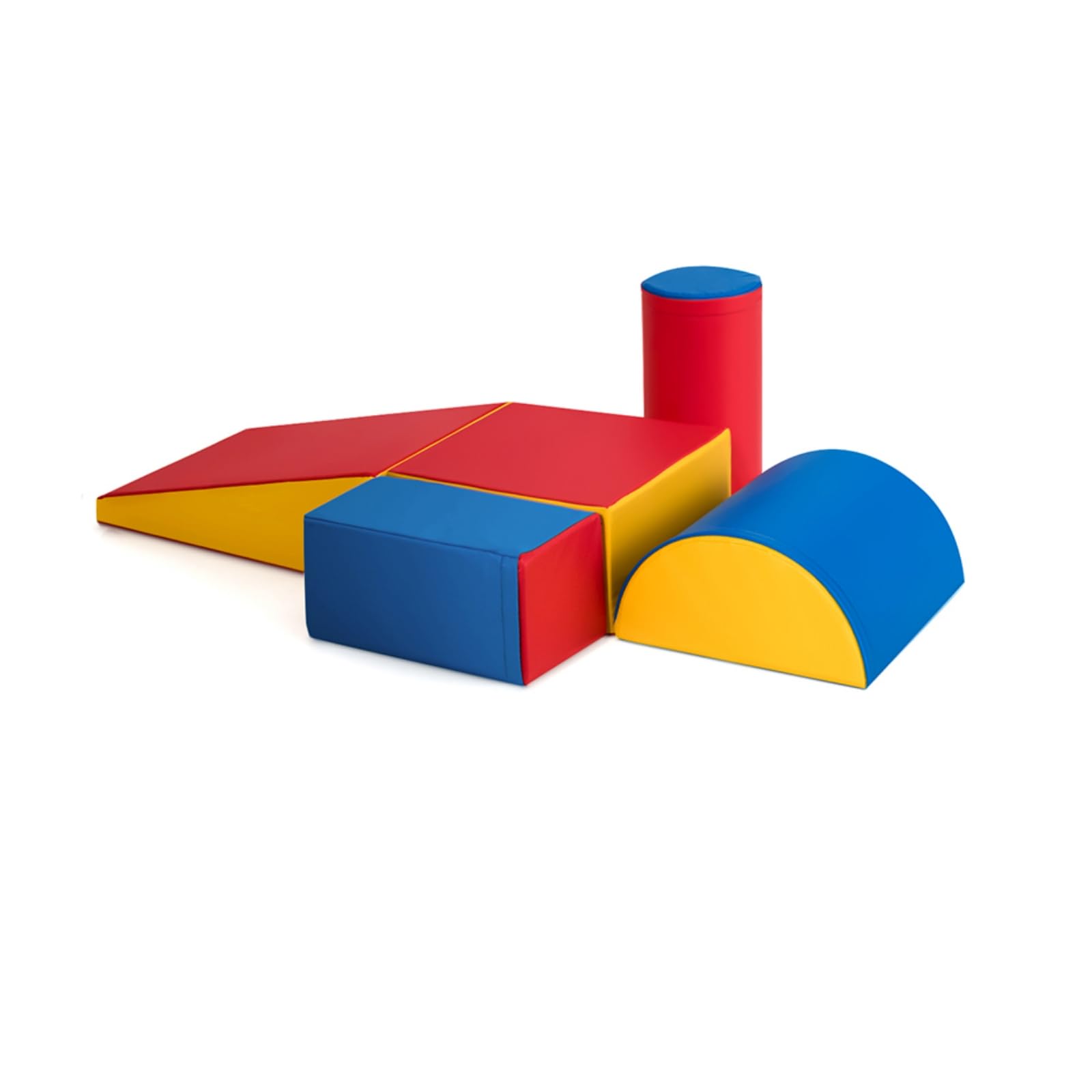 LIFEZEAL Softbausteine zum Klettern & Rutschen, Schaumstoffbausteine aus PU & EPE für Kinder, Riesenbausteine Großbausteine Mehrfarbig, für Kinderzimmer & Kindergarten (Stil 2)