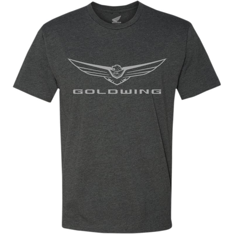 Compatible with Honda Apparel Compatible with Honda Gold Wing Excursion T-Shirt Charcoal Small Black Charcoal