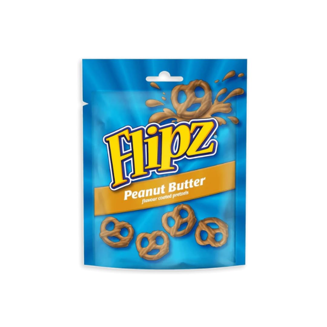 Flipz Brezeln 3er Pack – Peanut Butter, Salted Caramel & Milk Chocolate – Je 90g Beutel – Süß-salzige Snackkombination aus den USA