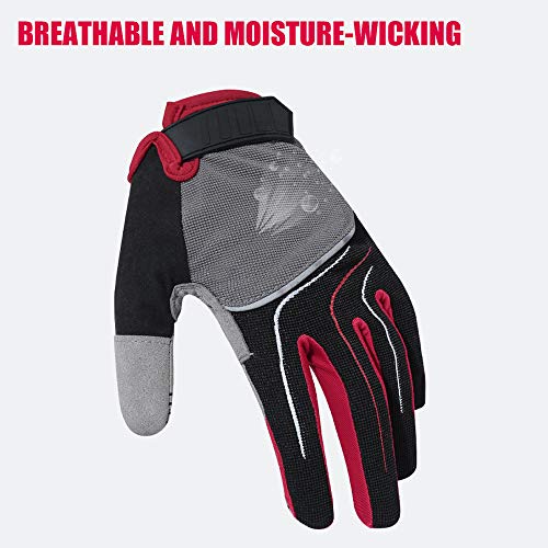 Luvas de ciclismo, Romacci Luvas de bicicleta ao ar livre Luvas de ciclismo respiráveis ​​Luvas de e