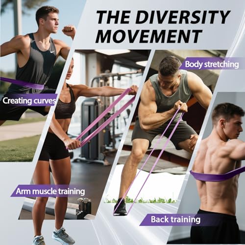 Image of LEEKEY Resistance Bands, Exercise Bands with Handles,Pull Up Assist Bands - Band Set with Door Anchor - Bands for Working Out,Band for Men and Women Fitness Training,Home Workouts