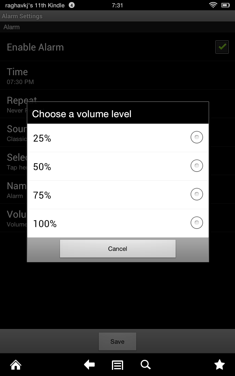 Custom Alarm Clock Free App on Amazon Appstore