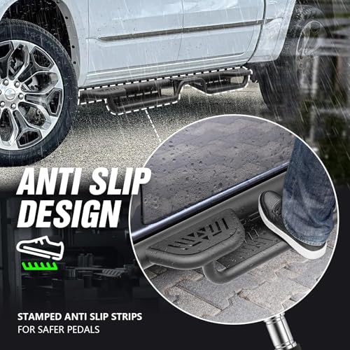 Estribos Laterales con Tres Peldaños para Dodge Ram Crew Cab miniatura 5