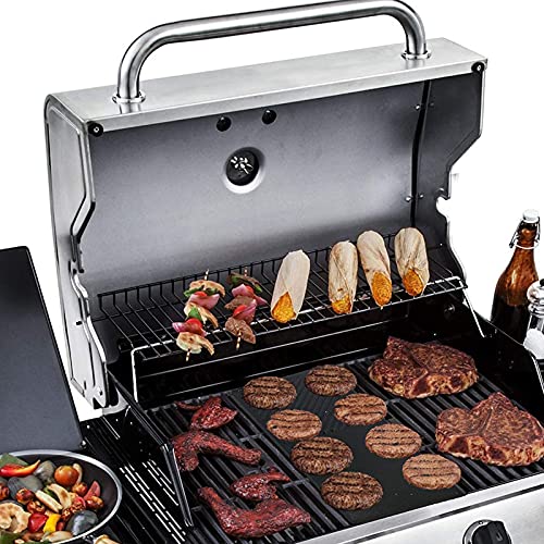 Uniflasy Grill Parts For Charbroil Advantage 463343015, 463344015, 463344116, Kenmore, Broil King Gas Grills G467-0002-W1 Grates And Griddle Replacement, 16 15/16" Cast Iron Cooking Grids, 3-Pack #TOP2