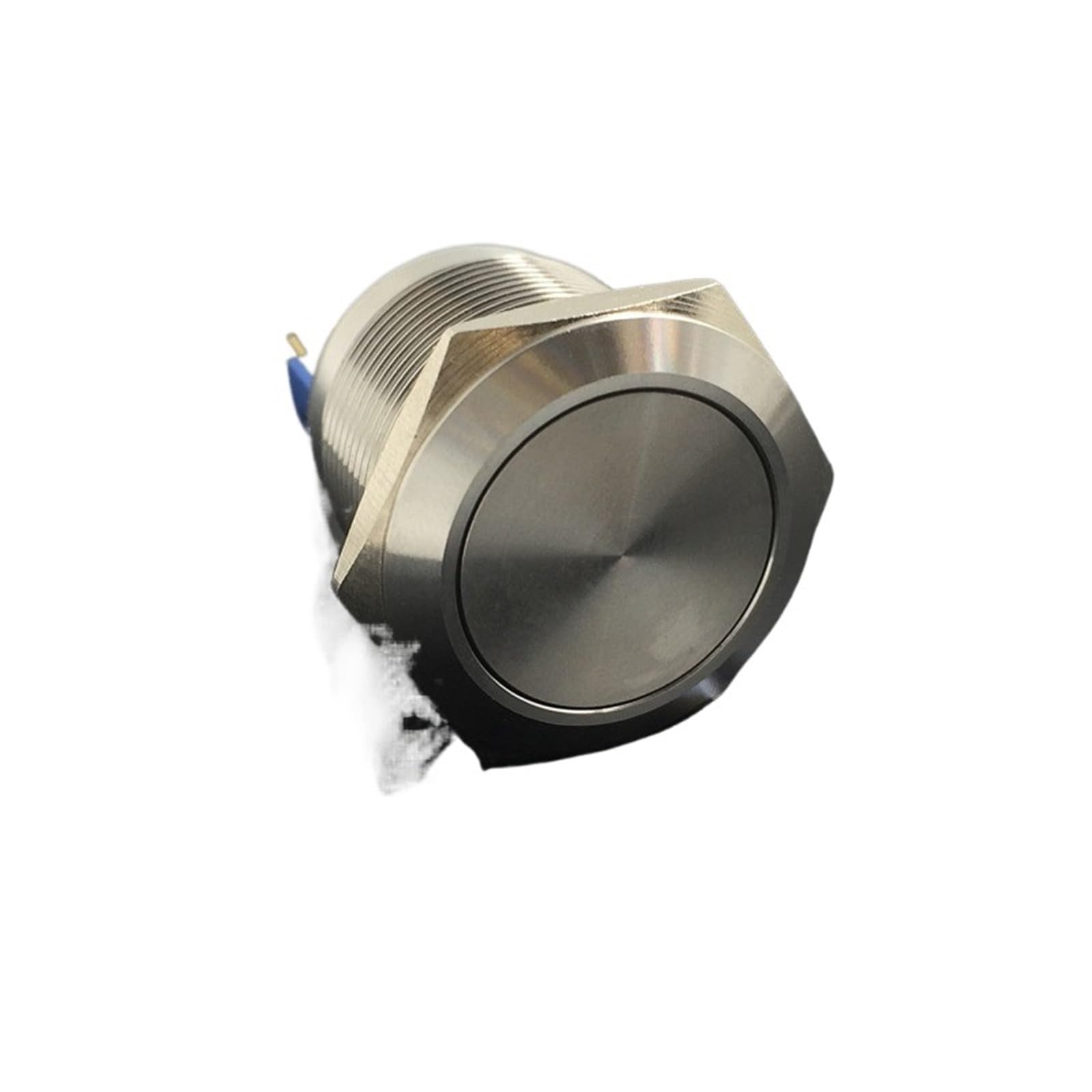 Sonnette métallique 22mm inox étanche avec bouton d'alimentation haute finition