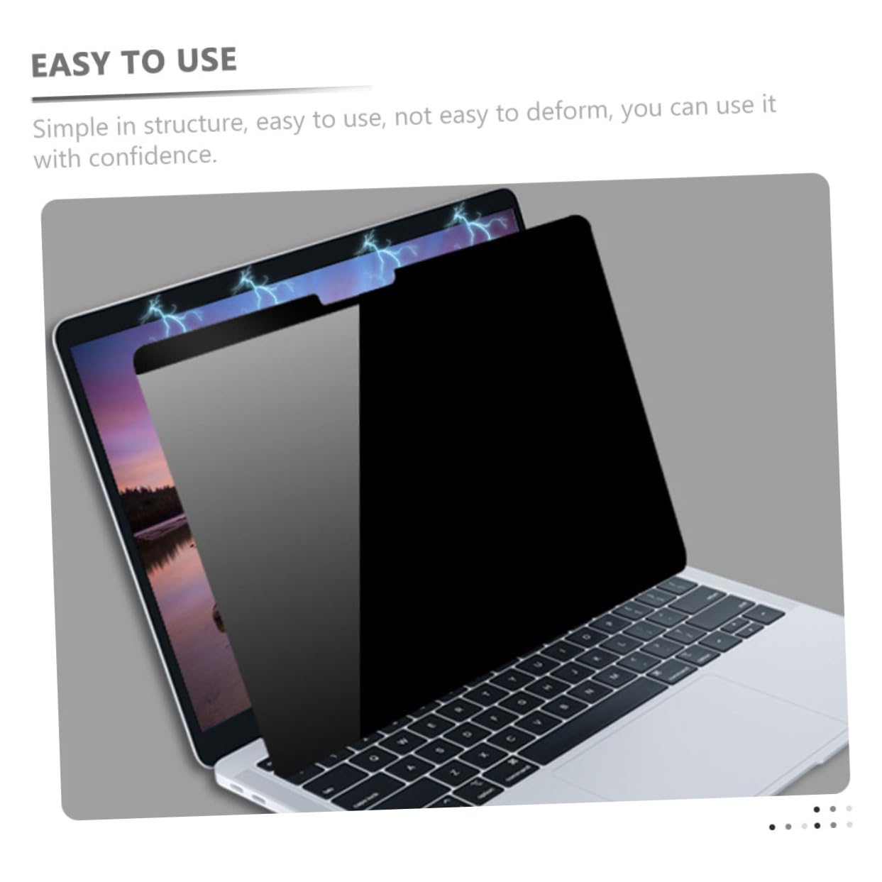 Tofficu Computer Peeping Screen Protector for Privacy for Enhanced Security Blocks Side View Glare and