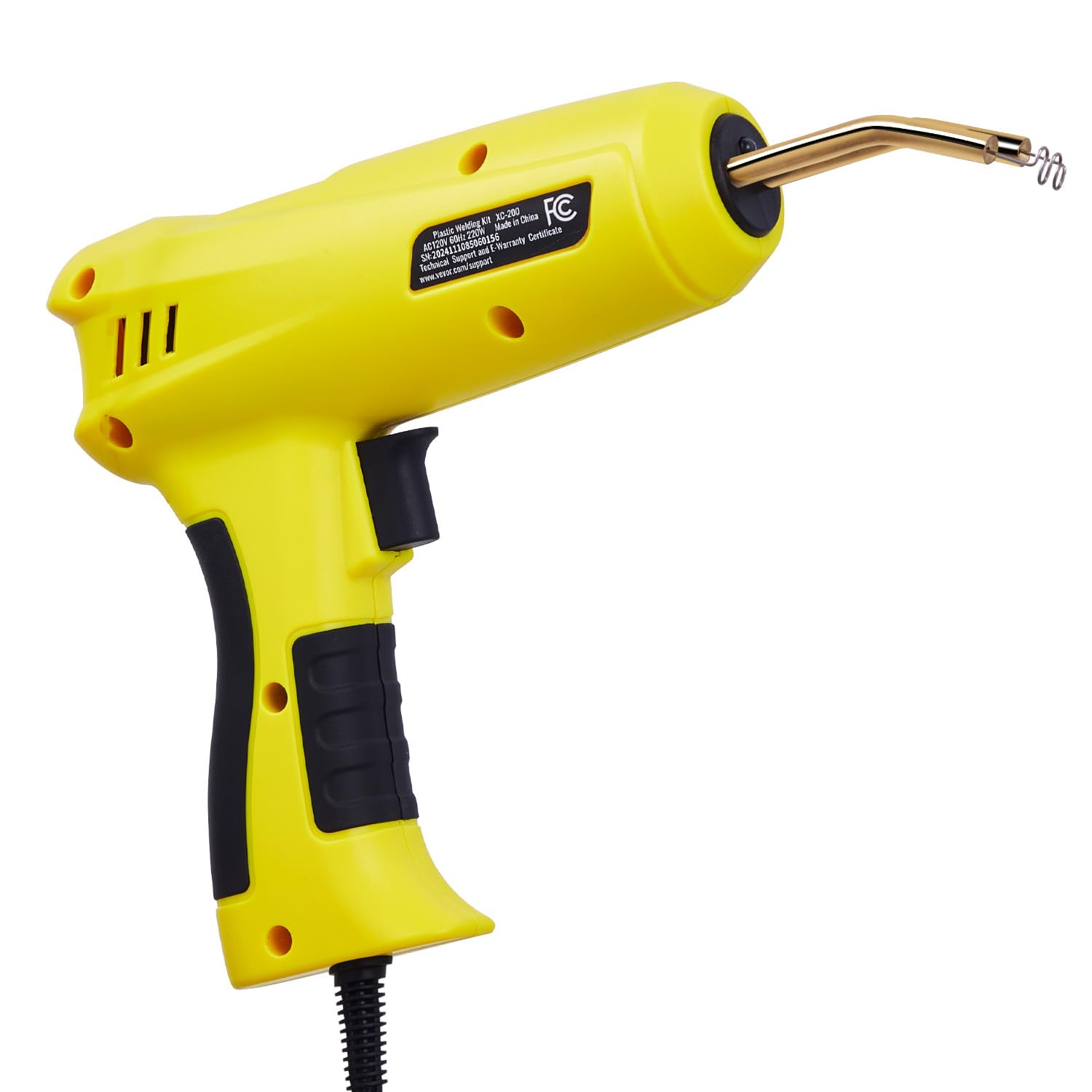 VEVOR Kunststoff Schweißgerät, 220 W Schweißpistole mit 1200 Heißklammern und 76 Schweißstäben, Kunststoff Reparatur Set mit LED-Licht, Tragetasche für Kajaks, Spielzeuge, Auto-Stoßstangenreparatur