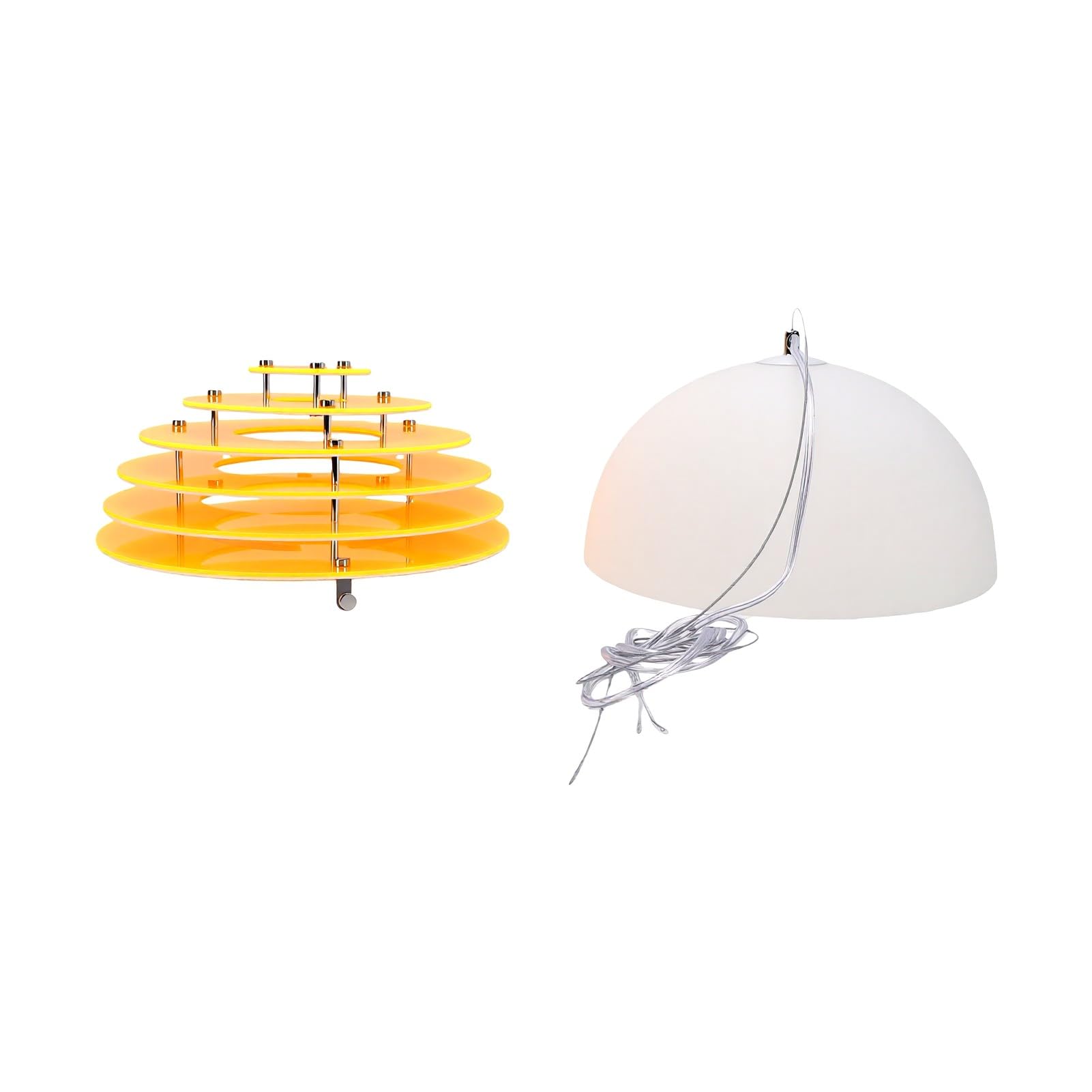 FTVOGUE Lampada Pendant per Cura degli Occhi, Globus Fixture Cablata, 1 | Luce calda ad alta luminosità, Riduce l\'affaticamento degli occhi, Arredamento moderno ed elegante, Compatibile con