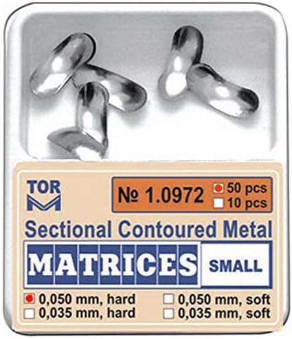Dental Small Sectional Contoured Matrices Matrix TOR VM (50 pcs)
