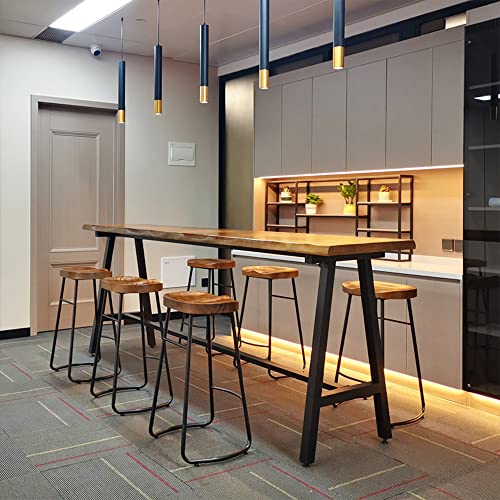 Suspension cylindrique LED tube long lustre moderne alu 8x60cm - 5