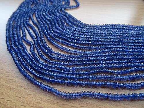 Iolite naturelle facettée 2.5mm pour réussir vos enfilages fins sans casse