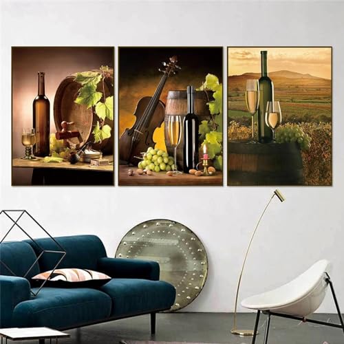 Affiches de vin raisin mur pour sublimer votre salle à manger décoration élégante 70x100 cm