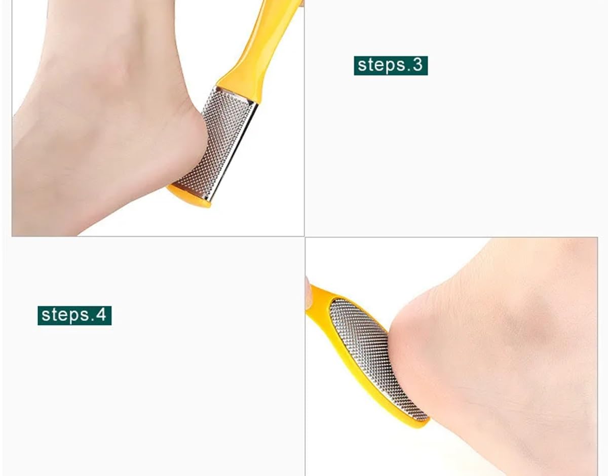 Keli Pedicure Tools for Feet - 8 in 1 Pedicure Kit | Foot Scrubber for Dead Skin, Callus Remover, Foot Scraper, Foot File, Pitchfork, Filer for Nail Repair (Multicolor) 3