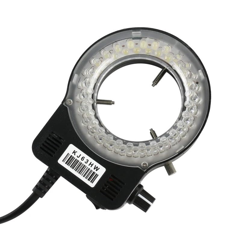 Microscope 56 LED Adjustable Ring Light Lamp Black for Stereo Microscope Camera