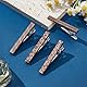 WEBEEDY 4 Styles Holz Krawattenklammer für Männer Krawattenstangen Clip Holznadel Krawattenklammer Skinny Krawattenklammer für Gentleman Anzug und Krawatte,Hochzeit,Geschäftsangelegenheiten,Date Night