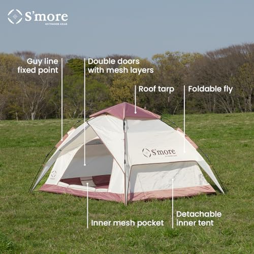 Carpa Tirami Blue para 2 personas, liviana y fácil de montar miniatura 5