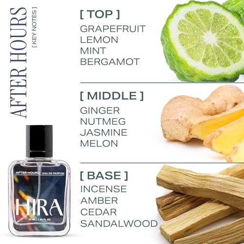 Image of HIRA After Hours Perfume for Men | Perfume for Men Long Lasting Smell | Best Men Perfume with Fresh & Woody Notes | Bold Night-Out & Date Fragrance | 50ml Eau De Parfum for Men