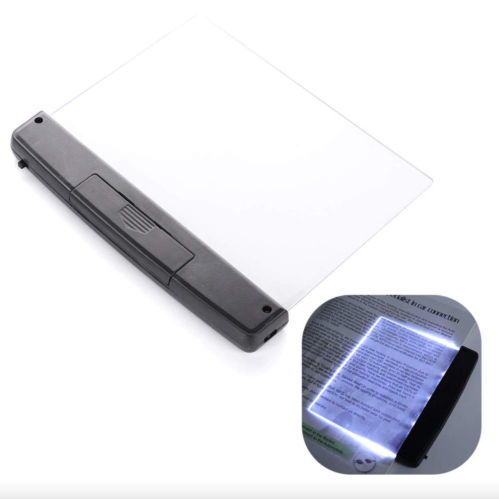Adamt Bookglow - Reading Light, lightwedge Book Light, Flat LED Book Light, Rechargeable Book Light for Reading in Bed, Eye Protection LEDs Reading Lamp?1Pc