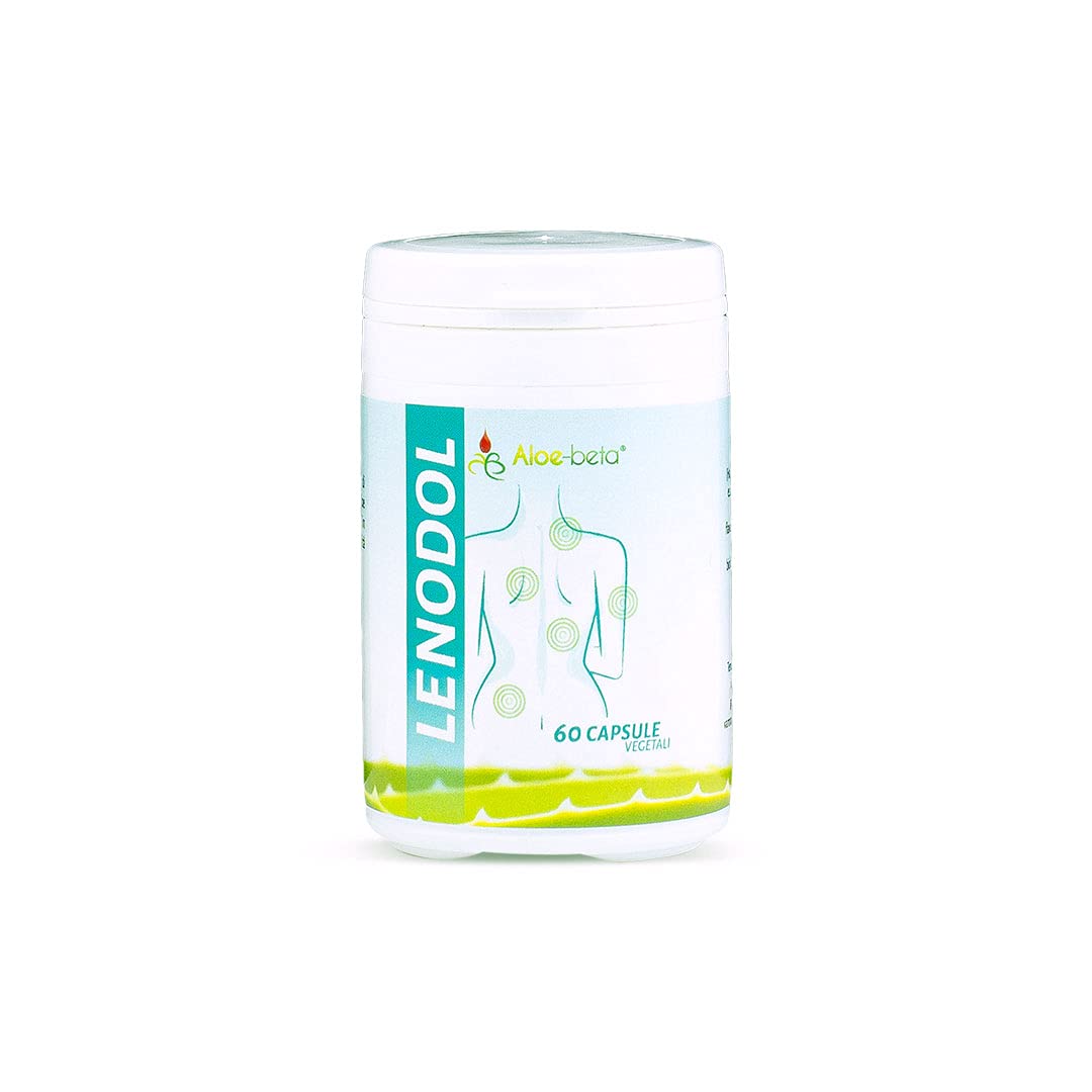 ALOEBETA Lenodol Artiglio del Diavolo Forte Capsule Vegetali - Allevia Dolori Muscolo Scheletrici di Ossa e Articolazioni - Integratore Alimentare BIO con Aloe Arborescens - Confezione da 60 Capsule