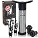 The Original Ovanto Wine Saver Vacuum Stainless Steel quality Pump + 4 Tested Reusable Wine Bottle Stoppers + Wine Ebook – Most efficient wine saver from Italy, the biggest wine producer in the world