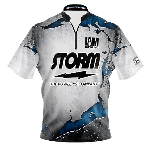 Logo Infusion I AM Bowling Jersey Short Sleeve Sash Collar 1519-9G Made in USA 900 Global (L) Multicolored