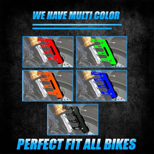 Image of ABS Shocker Protector | Front Fork Fender Protector | Universal Anti-Fall Slider Guard for All Bikes (Orange)
