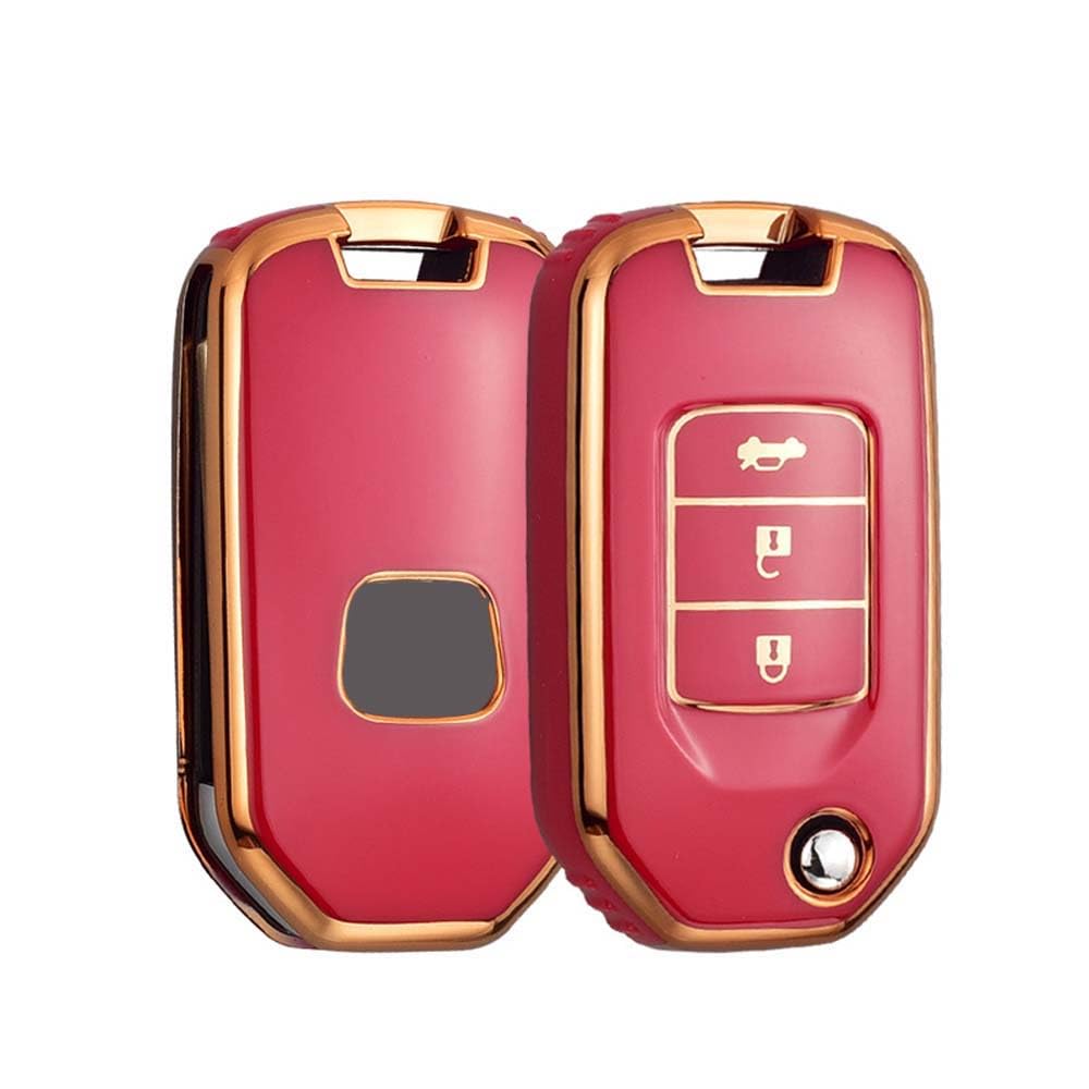 HIBEYO Smart autosleutelhoes past voor Honda Civic Accord Pilot City C