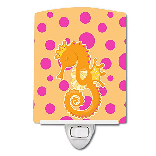 Lámpara de noche cerámica Seahorse multicolor 6x4x3 miniatura 1