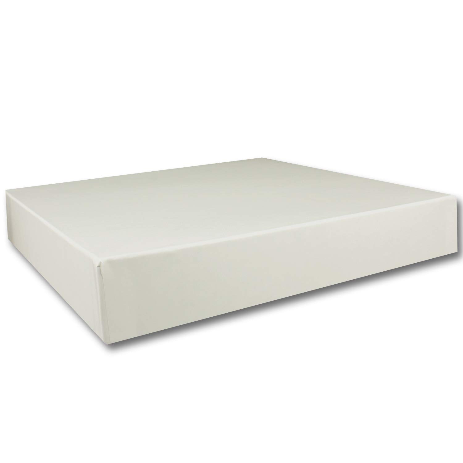 NEUSER PAPIER 10x Quadratische Aufbewahrungs- und Geschenk-Schachtel in Grau - 24 x 24 x 4 cm - Stülp-Schachtel mit Deckel - Ideal als Fotobox und Geschenkbox