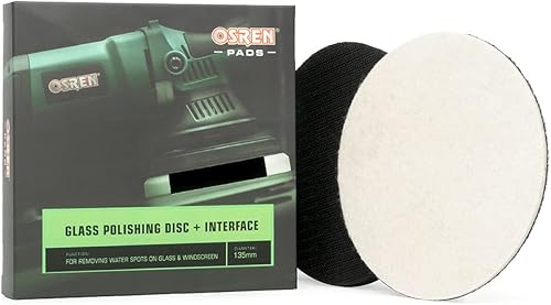 Disco de pulido de vidrio de 5 pulgadas con interfaz de espuma almohadilla de pulido de vidrio con gancho y bucle para pulir a máquina para eliminar