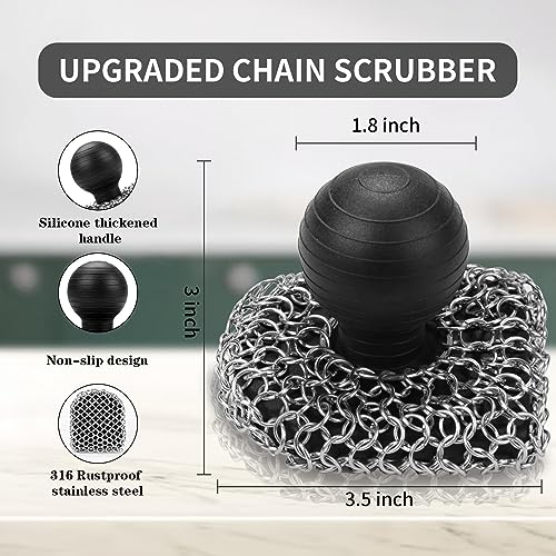 Cast Iron Scrubber Black