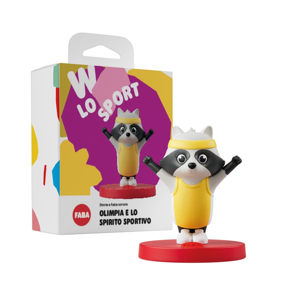 FABA Personaggio Sonoro – Olimpia e lo Spirito sportivo – Storie e fiabe sonore per Bambini e bambine 5-10 anni, Giocattolo con Contenuto Educativo, Versione Italiana