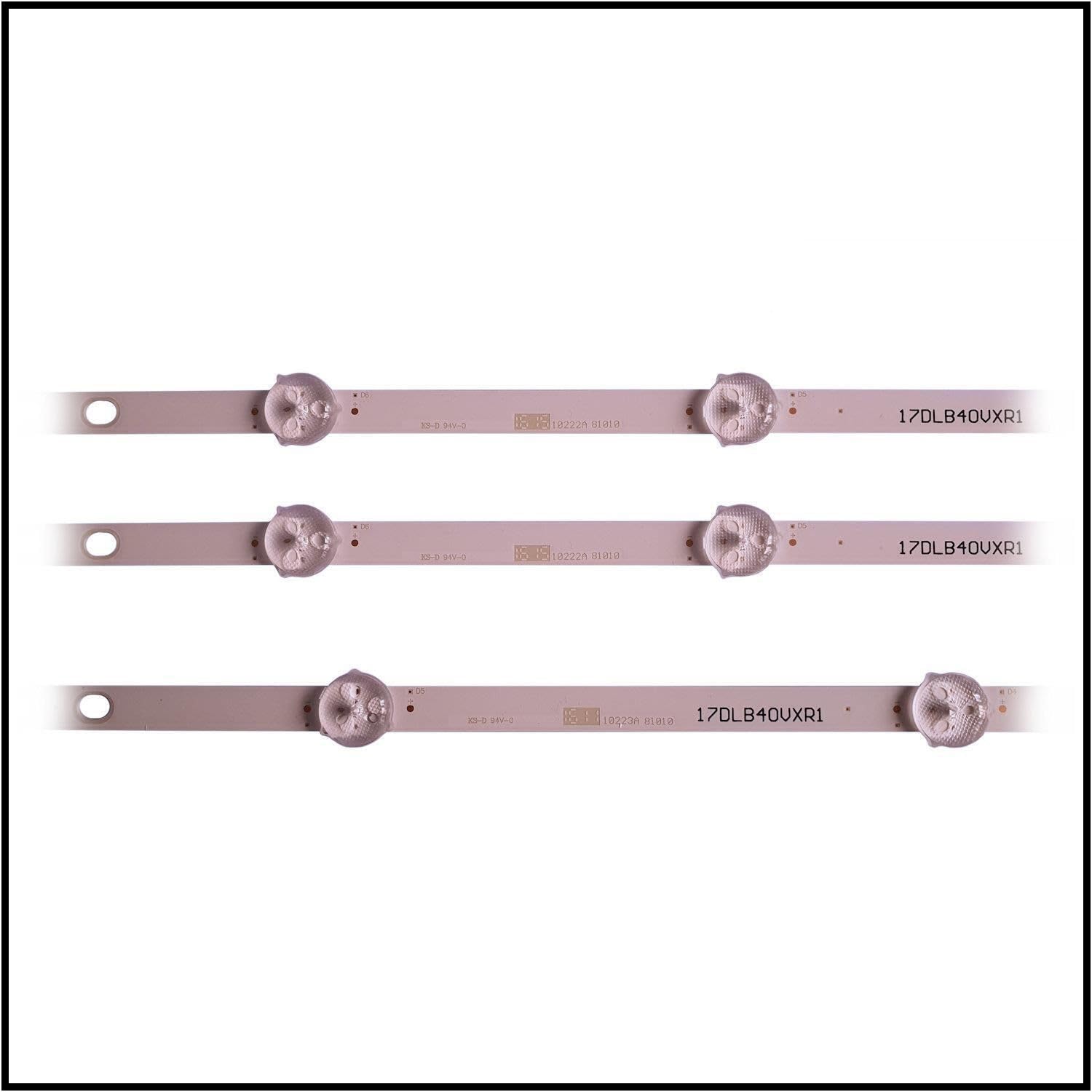 Generico KIT 3 BARRE LED PER TV VESTEL VES400UNDS-2D-N11 VES400UNDS-2D-N12