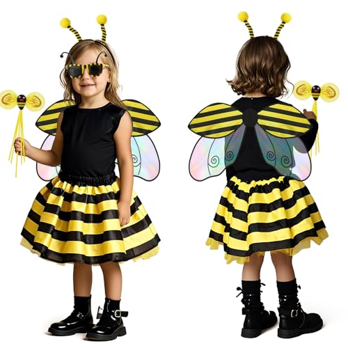 Disfraz de Abeja para Niñas 3-8 años con Alas y Tutu miniatura 2