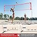 Bearwill Volleyball Net, 12FT Portable Volleyball Net for Backyard, Freestanding Volley Ball Set Height Adjustable with Carry Bag, Volley Ball Practice Nets Training Equipment for Indoor and Outdoor