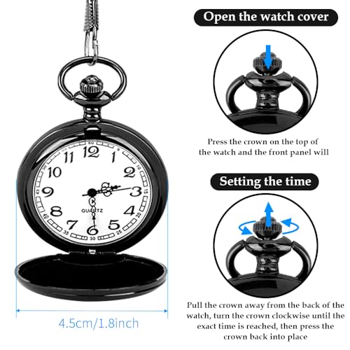 Image of Christmas Valentines Day Fathers Day Stocking Stuffers Birthday New Years Gifts Idea Pocket Watch Gifts