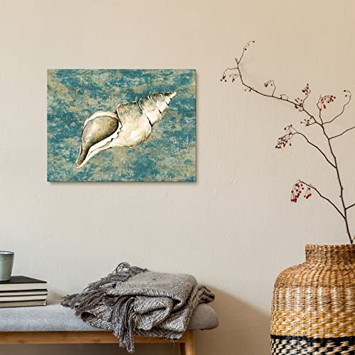 Peinture sur toile conque et plage pour une ambiance côtière apaisante à la maison - 5