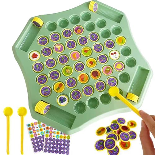 Juego de memoria con 54 piezas de frutas y animales miniatura 2